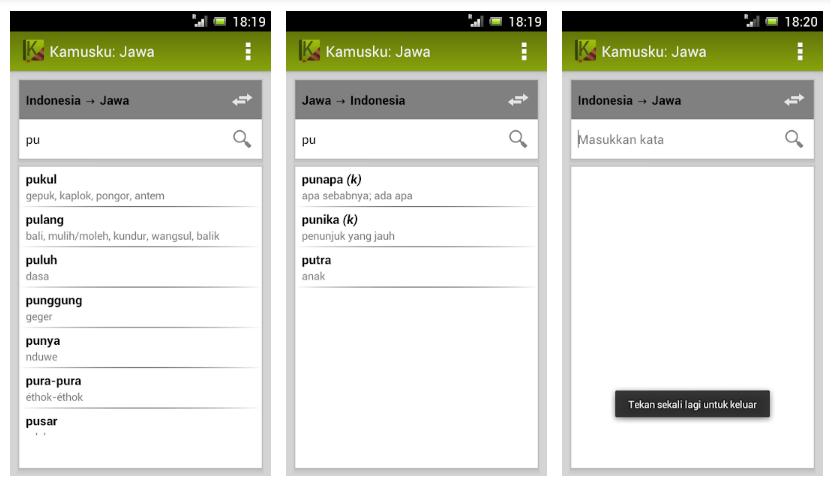 Kamusku Jawa (Indonesia) - Aplikasi Translate Bahasa Jawa Krama Alus