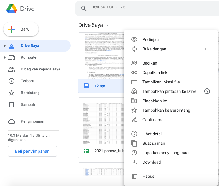 cara membagikan file google drive agar bisa di download