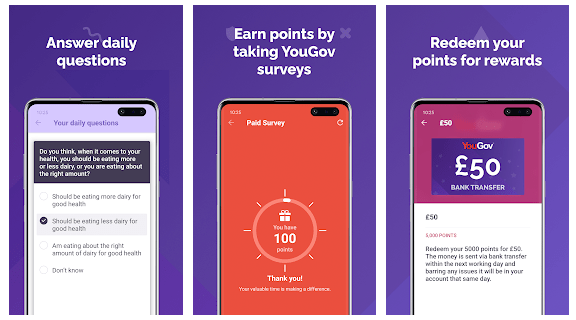aplikasi Yougov penghasil uang tanpa modal tanpa undang teman tapi isi survey