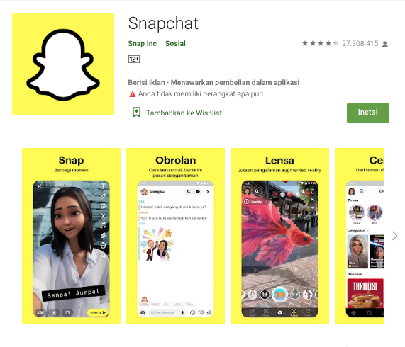 SnapChat - Aplikasi Chat yang dapat Mengubah Gender Dari Perempuan Menjadi Laki-laki dan Sebaliknya