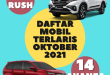 Daftar Mobil Terlaris Oktober 2021, Rush Juara Satu, Avanza Ke-14