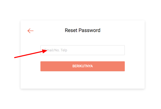 halaman reset password shopee lupa password
