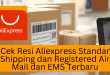 Cek Resi Aliexpress Standar Shipping dan Registered Air Mail dan EMS Terbaru