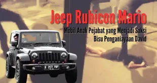 Jeep Rubicon Mario Mobil Anak Pejabat yang Menjadi Saksi Bisu Penganiayaan David