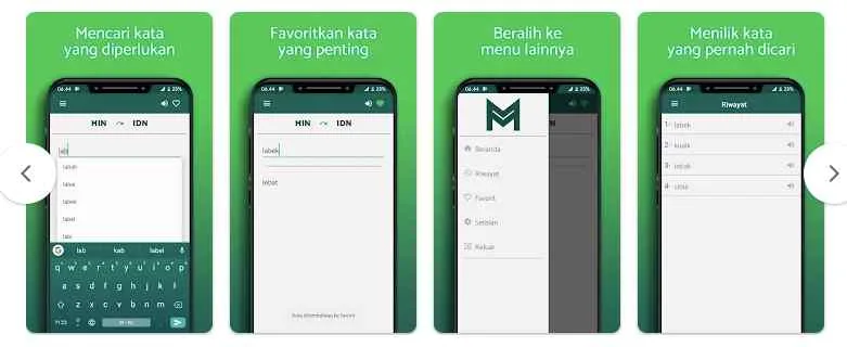 aplikasi Kamus Kata Minang Indonesia by sundanologi